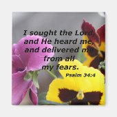 Psalm 34:4 magneet (Voorkant)