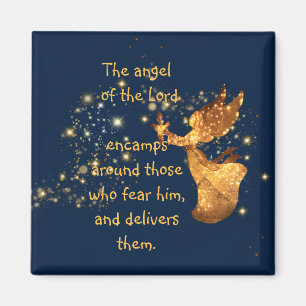 Psalm 34:7 Angel of the Lord Encamps Around Magneet