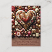 Psalm 34:8 en Psalm 22:26 KJV Kaarten - Confecties Visitekaartje (Achterkant)