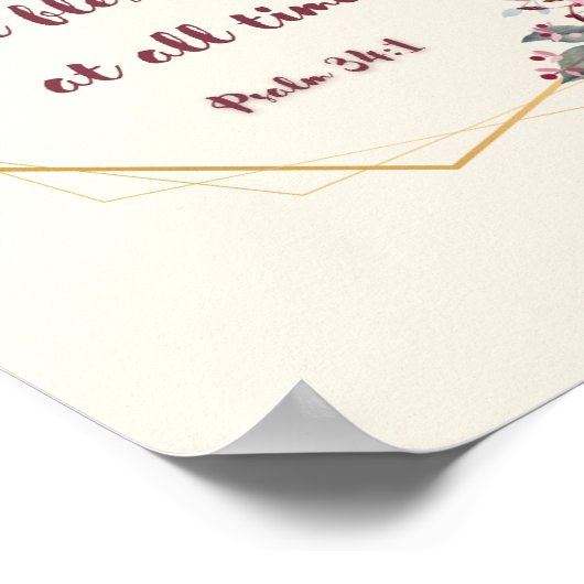 Psalm 34 Poster (Hoek)