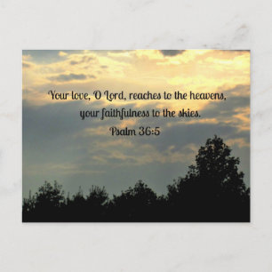 Psalm 36:5 briefkaart