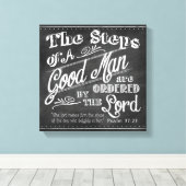 Psalm 37:32 Vaderdag Verpakt Canvas Afdruk (Insitu (Houten vloer))