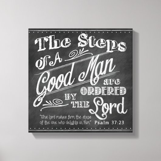 Psalm 37:32 Vaderdag Verpakt Canvas Afdruk (Voorkant)