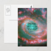 Psalm 37:4 briefkaart (Voorkant / Achterkant)