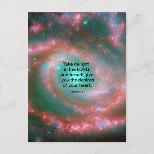 Psalm 37:4 briefkaart (Voorkant)