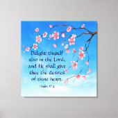 Psalm 37:4 canvas afdruk (Voorkant)