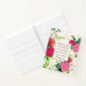 Psalm 37:4 Doe jezelf plezier in de Lord Clover Notitieboek (Binnen)