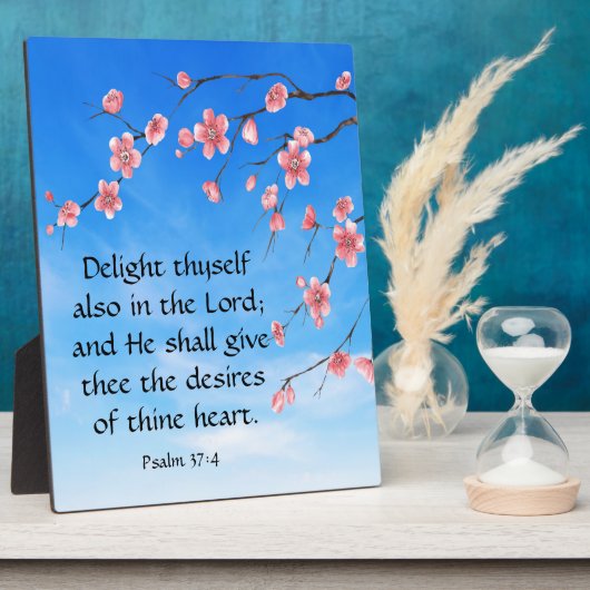Psalm 37:4 fotoplaat (Zijkant)