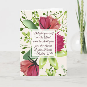 Psalm 37:4 Geniet van jezelf in de Lord Clover Kaart