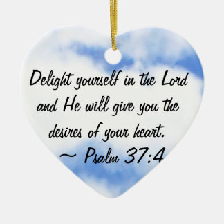 Psalm 37:4 keramisch ornament