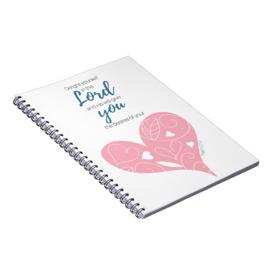 Psalm 37:4 Scripture Journal Notitieboek (Rechterzijde)