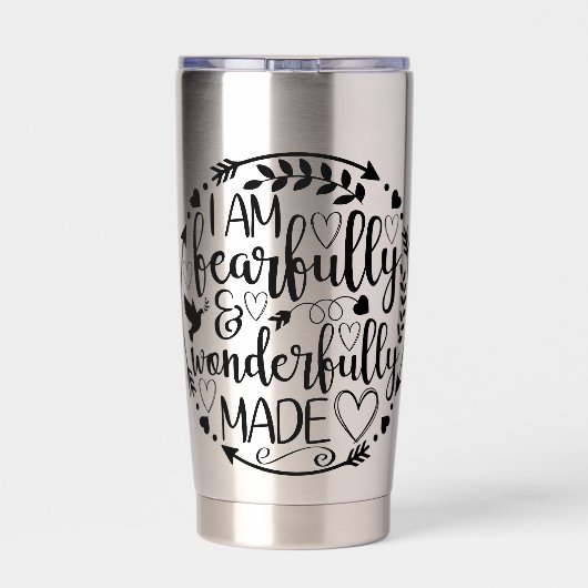 Psalm 39 Wonderfully Made Christian Scripture Geïsoleerde Drinkbeker (Achterkant)