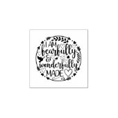 Psalm 39 Wonderlijk Geschapen Christelijke Schrift Rubberstempel (Afrduk)