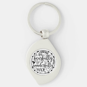 Psalm 39 Wonderlijk Geschapen Christelijke Schrift Sleutelhanger