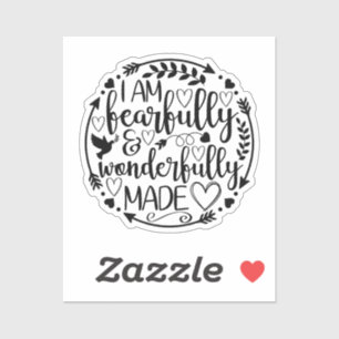 Psalm 39 Wonderlijk Geschapen Christelijke Schrift Sticker