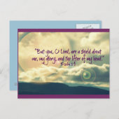 Psalm 3:3 Inspirerend Briefkaart (Voorkant / Achterkant)