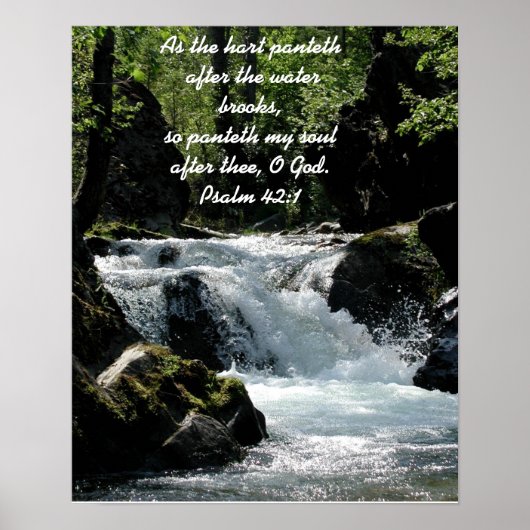 Psalm 42:1 Poster (Voorkant)