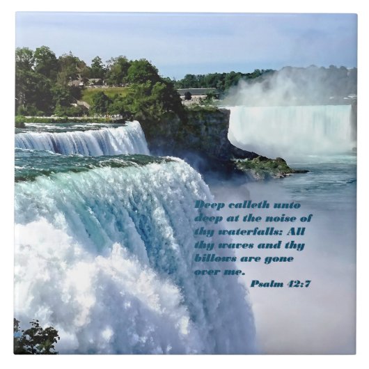 Psalm 42:7 tegeltje (Voorkant)