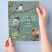 Psalm 46:10 Bijbeltekst afbeelding Flyer (Hand)