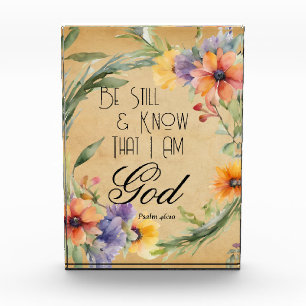 Psalm 46:10 Bijbelvers Fotoblokken