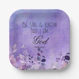 Psalm 46:10 Bijbelvers Papieren Bordje