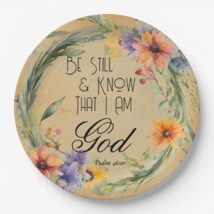 Psalm 46:10 Bijbelvers Papieren Bordje