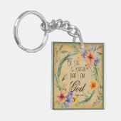 Psalm 46:10 Bijbelvers Sleutelhanger (Voorkant Links)