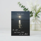 Psalm 46:10 briefkaart (Staand voorkant)