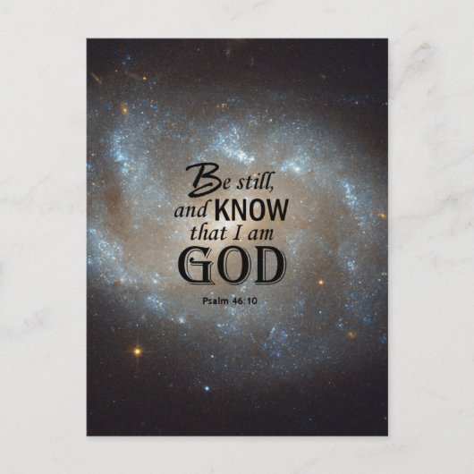 Psalm 46:10 briefkaart (Voorkant)