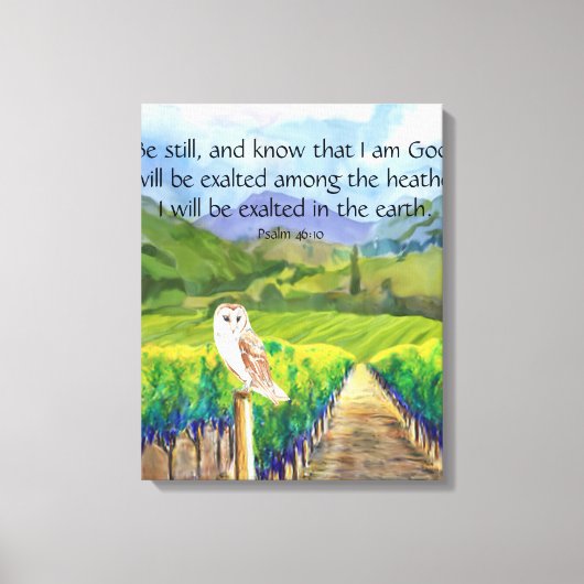 Psalm 46:10 canvas afdruk (Voorkant)