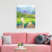 Psalm 46:10 canvas afdruk (Insitu (Woonkamer))