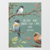 Psalm 46:10 Christelijk Bijbelvers Afbeelding Raamsticker (Vel)