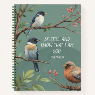 Psalm 46:10 Christelijke Bijbelvers Afbeelding Notitieboek