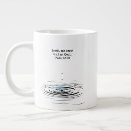 Psalm 46:10 Christian Mug Inspirational Gift Extra Grote Beker