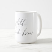 Psalm 46:10 Coffee Mok - wees stil en weet (Voorkant rechts)