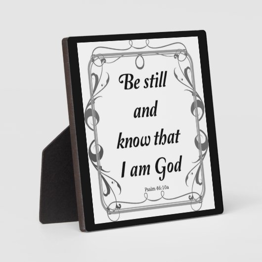 PSALM 46-10 FOTOPLAAT (Voorkant)