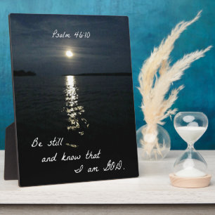 Psalm 46:10 fotoplaat