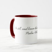 Psalm 46:10, Geschenkmok Mok (Voorkant links)