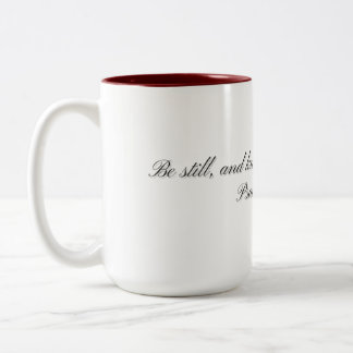 Psalm 46:10, Geschenkmok Tweekleurige Koffiemok