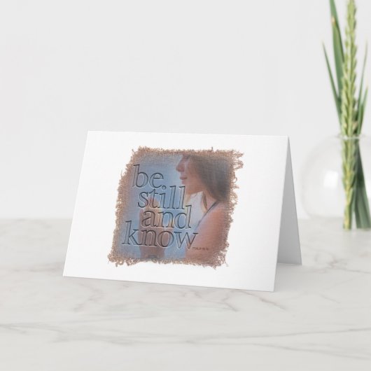 PSALM 46:10 - Greeting Card Bedankkaart (Voorkant)