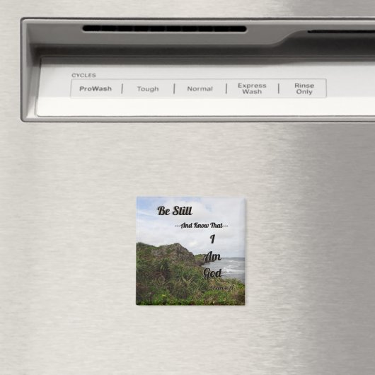 Psalm 46:10 Ik ben God Psalm Bijbelvers Magneet (Insitu (Vaatwasser))