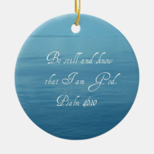 Psalm 46:10 keramisch ornament