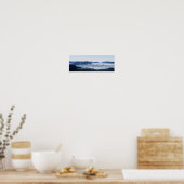 Psalm 46 10, nog steeds misty Mountain Clear Sky Poster (Keuken)