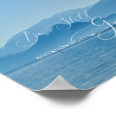 Psalm 46 10, nog steeds mistybergwater poster (Hoek)