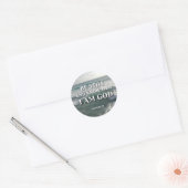 Psalm 46:10 - nog steeds ronde sticker (Envelop)