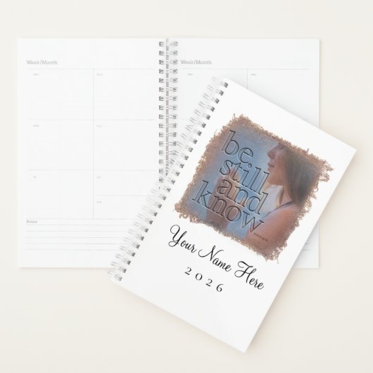 Psalm 46:10 - Personalized Day Planner (Devant avec enveloppe)