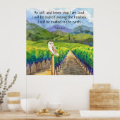 Psalm 46:10 poster (Keuken)