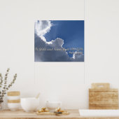 Psalm 46:10 poster (Keuken)