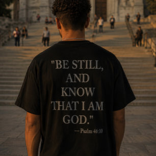 Psalm 46:10 T-Shirt - Arrêtez-vous Et Sachez Que J