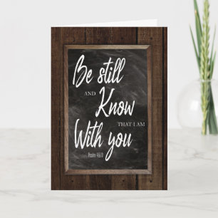 Psalm 46:10 Wees stil en weet Bijbelvers Kaart